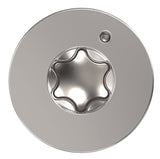 Camo 0348174S Deck Screw, #10 Thread, 3 in L, Bugle Head, Star Drive, Type 17 Slash Point, Stainless Steel, 350 PK