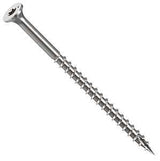 Camo 0348174S Deck Screw, #10 Thread, 3 in L, Bugle Head, Star Drive, Type 17 Slash Point, Stainless Steel, 350 PK