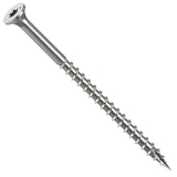 Camo 0348174S Deck Screw, #10 Thread, 3 in L, Bugle Head, Star Drive, Type 17 Slash Point, Stainless Steel, 350 PK