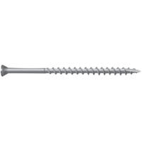 Camo 0353104S Screw, #8 Thread, 1-5/8 in L, Trim Head, Star Drive, Type 17 Slash Point, 316 Stainless Steel, White