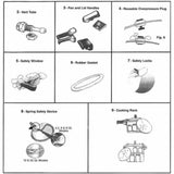 Mirro Polished Aluminum Pressure Cooker 8 qt Black/Silver