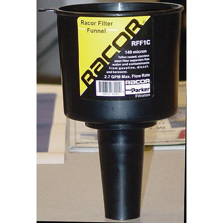 Racor RFF3C Fuel Filter Funnel - Water Separating, 3.9 GPM, 50 Micron