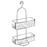 iDesign Bubbli 21.75 in. H X 10.25 in. W X 5.5 in. L Clear/Silver Shower Caddy
