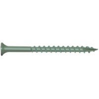 Camo 0341070 Deck Screw, #7 Thread, 1-1/4 in L, Bugle Head, Star Drive, Type 17 Slash Point, Carbon Steel, 100/PK