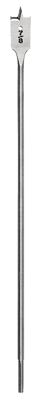 Irwin SPEEDBOR 88714 Spade Drill Bit, 7/8 in Dia, 16 in OAL, Extra Long Length, Flat Flute, 1/4 in Dia Shank, Hex Shank