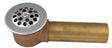 Keeney 614RB Bath Drain Waste Shoe, Brass, For: 609 and 615 Triple Lever Garden Tubs
