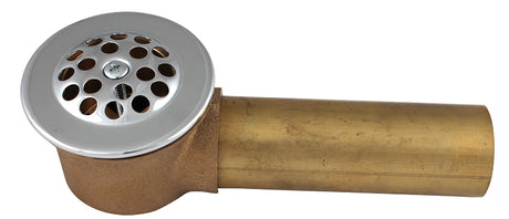 Keeney 614RB Bath Drain Waste Shoe, Brass, For: 609 and 615 Triple Lever Garden Tubs