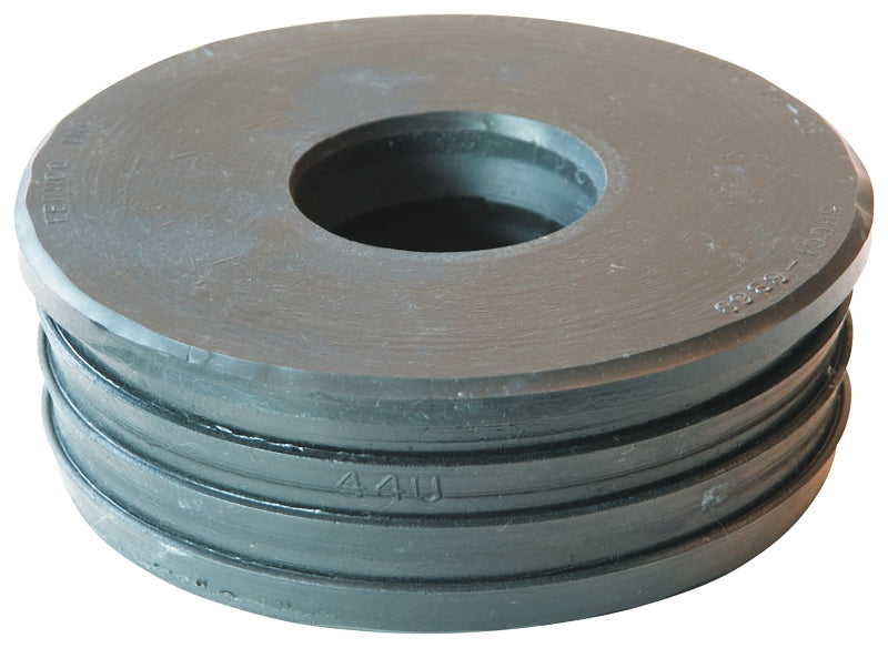 Fernco P44U-139 Flexible Compression Donut, Plastic, For: Sewer Pipe Joints and DWV Connections Such as Sockets, Hubs