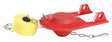 Korky 2004BP Float Toilet Flapper, Specifications: 2 in Valve Open, Chlorazone Rubber, Red