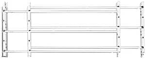 John Sterling 1130 Series 1133 Window Guard, 24 to 42 in W, 11 in H, Steel, White, 8-11/16 in Bar, 3-Bar, Pack of 2