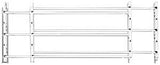 John Sterling 1130 Series 1133 Window Guard, 24 to 42 in W, 11 in H, Steel, White, 8-11/16 in Bar, 3-Bar, Pack of 2