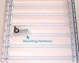 John Sterling 1130 Series 1136 Window Guard, 24 to 42 in W, 22 in H, Steel, White, 20-1/8 in Bar, 6-Bar, Pack of 2