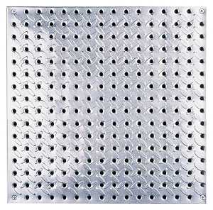 Knape & Vogt 0204-1616 Series Pegboard, 16 in OAD, 16 in OAH, Steel