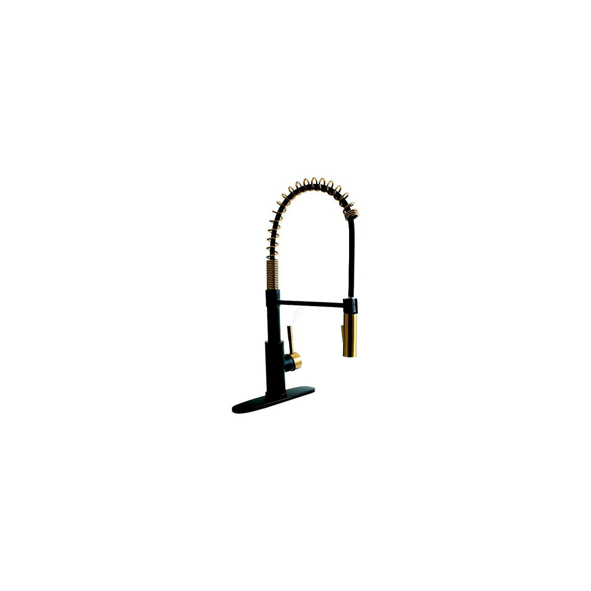 PULLDOWN KITCH FAUCET BLK/ROSE
