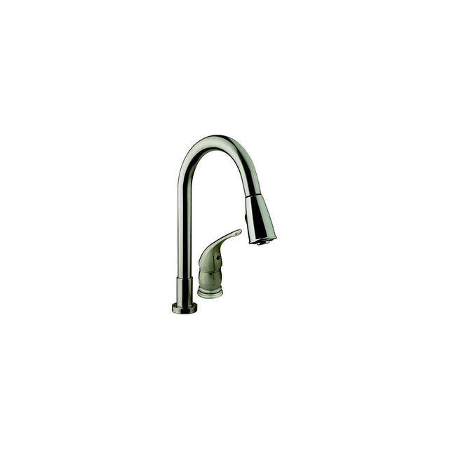 Dura Faucet DFNMK503SN Pull Down Kitchen Faucet, Satin Nickel