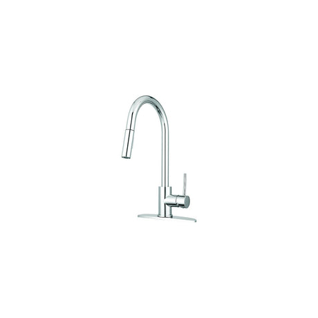 Dura Faucet DFNMK530CP Streamline Pull-Down Standard Kitchen Faucet, Chrome