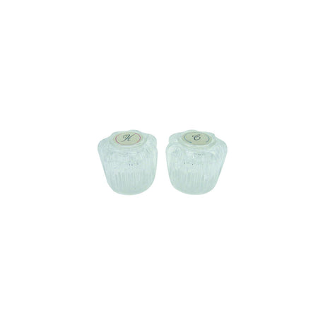 Dura Faucet DFRKA Faucet Knobs, Crystal Acrylic, 1 pr.