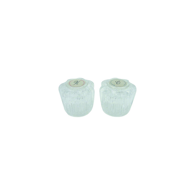 Dura Faucet DFRKA Faucet Knobs, Crystal Acrylic, 1 pr.