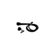 Dura Faucet DFSA130BK Economy Single Function Shower Wand &amp; Hose Kit, Black