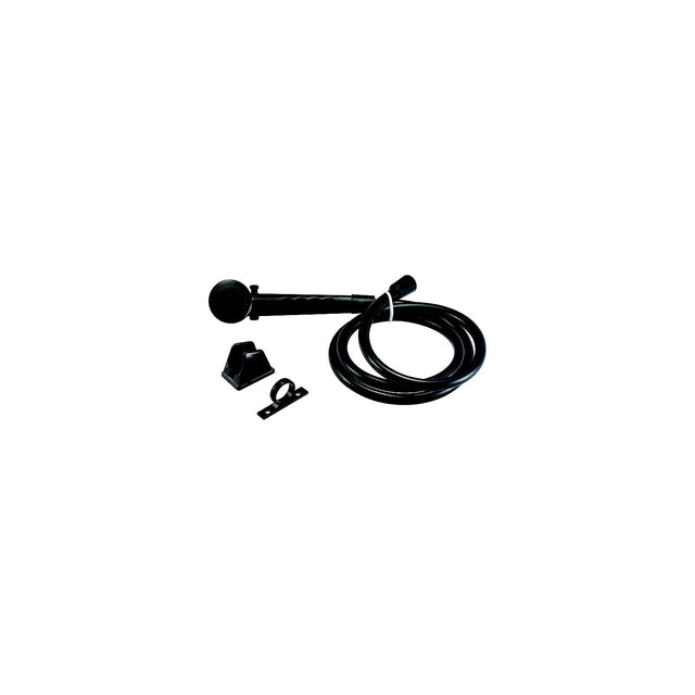 Dura Faucet DFSA130BK Economy Single Function Shower Wand &amp; Hose Kit, Black