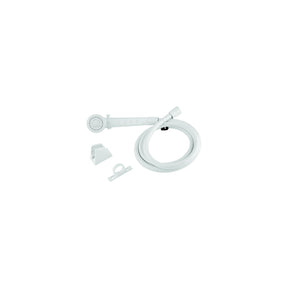 Dura Faucet DFSA130WT Economy Single Function Shower Wand & Hose Kit, White