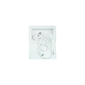 Dura Faucet DFSA170WT Exterior Shower & Box Kit, White