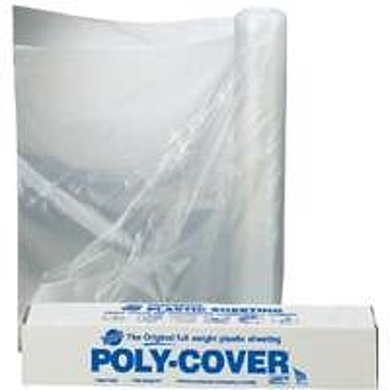 Warp's 1.5X84-C Poly Film, 200 ft L, 8.3 ft W, 1-1/2 mil Thick, Polyethylene Backing, Clear