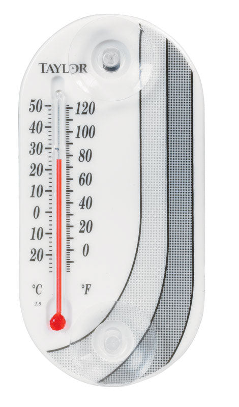 Taylor Tube Thermometer Plastic White 4 in.