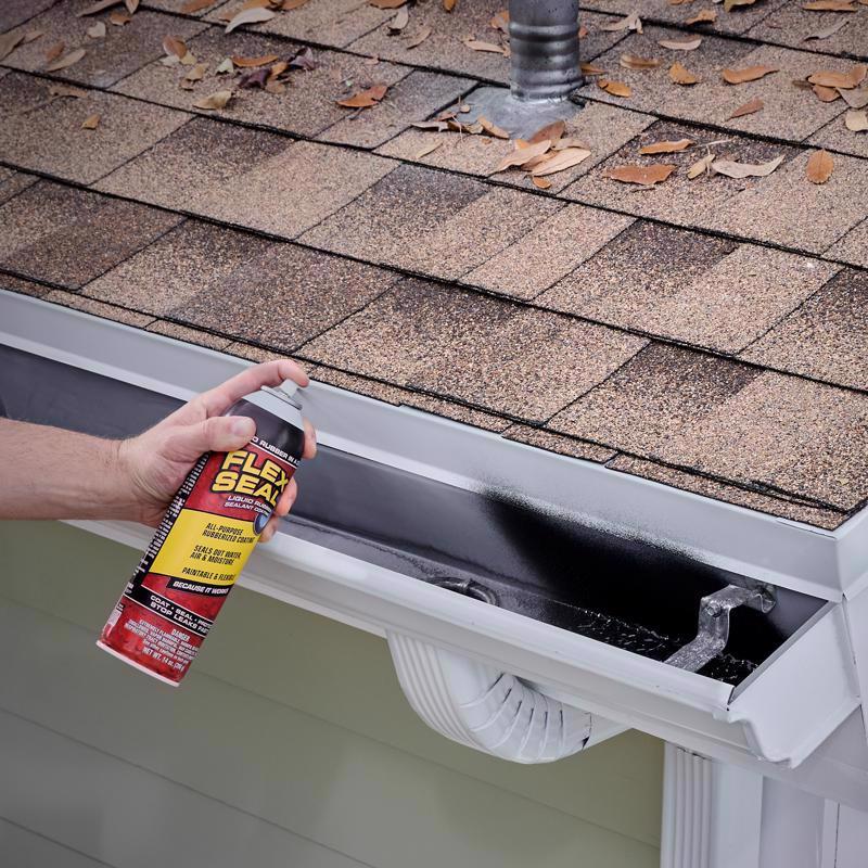 Flex Seal Family of Products Flex Seal Black Rubber Spray Sealant 14 oz, Pack of 6