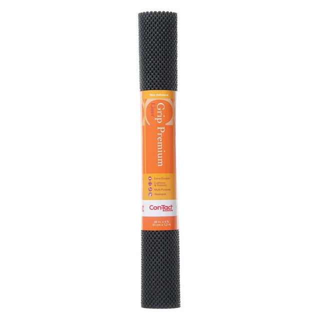 Con-Tact Grip Premium 4 ft. L X 20 in. W Black Non-Adhesive Shelf Liner, Pack of 6