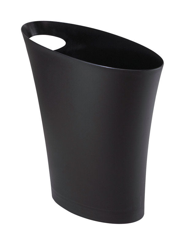 Umbra Skinny 2 gal Black Plastic Modern Wastebasket, Pack of 6