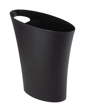 Umbra Skinny 2 gal Black Plastic Modern Wastebasket, Pack of 6