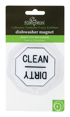 Fox Run White/Black Plastic Dishwasher Magnet, Pack of 12