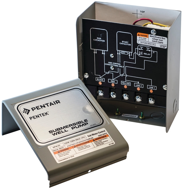 Sta-Rite Pentek VIP Pro Series VIP4E02 Control Box, 1-Phase, 330 V, 1 hp, 3-Wire, Conduit Knockout, NEMA 3R Enclosure