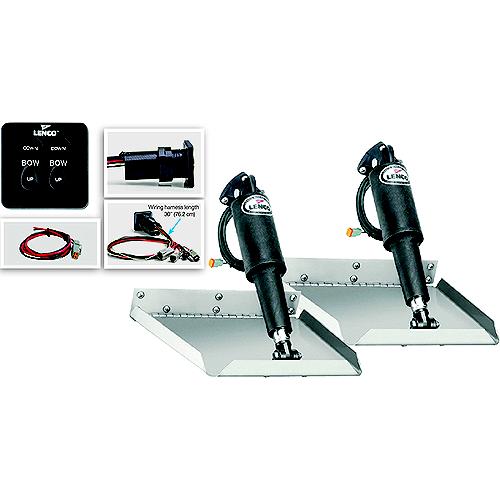 12" x 12" Edge Mount Electric Trim Tab Kit w/122 Switch