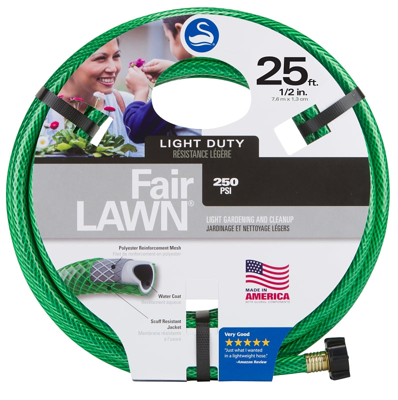 Swan SNFA12025 Garden Hose, 25 ft L, Plastic, Green