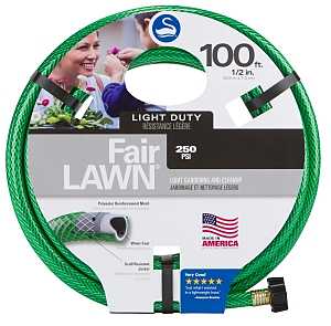 Swan SNFA12100 Garden Hose, 100 ft L, Plastic, Green