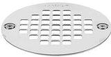 Oatey 42358 Screw-Tite Strainer, Stainless Steel, For: 4 in Snap in Drains and 2 in or 3 in General-Purpose Drains