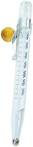 Taylor 5978 Candy/Deep Fry Thermometer, 100 to 400 deg F, Analog Display, White
