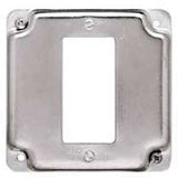 Raco 808C Exposed Work Cover, 4-3/16 in L, 4-3/16 in W, Square, Steel, Gray, 10/BAG, Galvanized