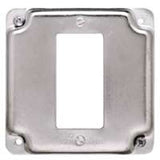 Raco 808C Exposed Work Cover, 4-3/16 in L, 4-3/16 in W, Square, Steel, Gray, 10/BAG, Galvanized