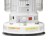 Comfort Glow Portable Kerosene Heater, 1.9 gal Fuel Tank, 23,800 Btu, 1000 sq-ft Heating Area, Gray