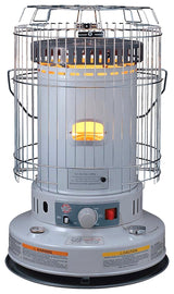 Comfort Glow Portable Kerosene Heater, 1.9 gal Fuel Tank, 23,800 Btu, 1000 sq-ft Heating Area, Gray