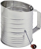 Norpro 137 Hand Crank Sifter, 40 oz, 5 in H, Stainless Steel