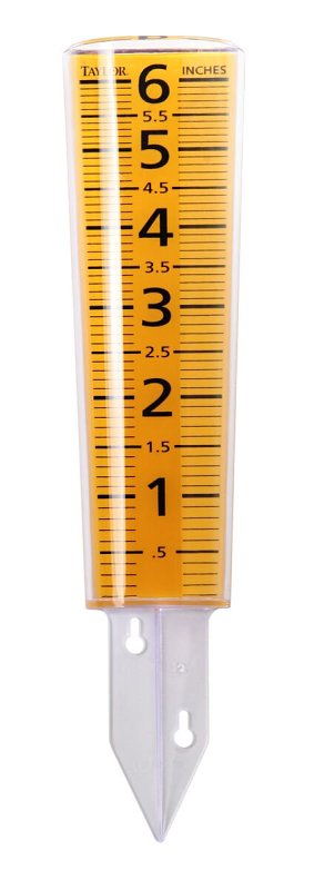 Taylor 2702 Rain ga, 6 in, 12-1/2 in H Dimensions