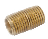 Anderson Metals 736112-02 Pipe Nipple, 1/8 in, NPT, Brass, SCH 40 Schedule, 370 psi Pressure, 3/4 in L