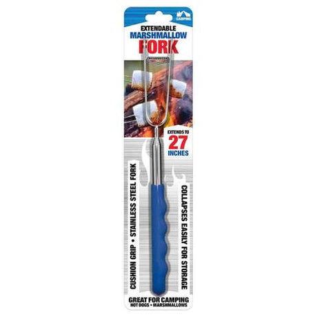Shawshank LEDz Stainless Steel Blue/Silver Extenable Fork 1 pk