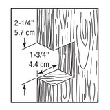 Prime-Line N 7079 Pocket Door Pull, 1-3/8 in W, 2-1/2 in D, 2-3/4 in H, Brass, Satin Chrome