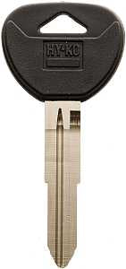 Hy-Ko 12005MIT4 Automotive Key Blank, Brass/Plastic, Nickel, For: Mitsubishi Vehicle Locks, MIT4 Key Number, Pack of 5