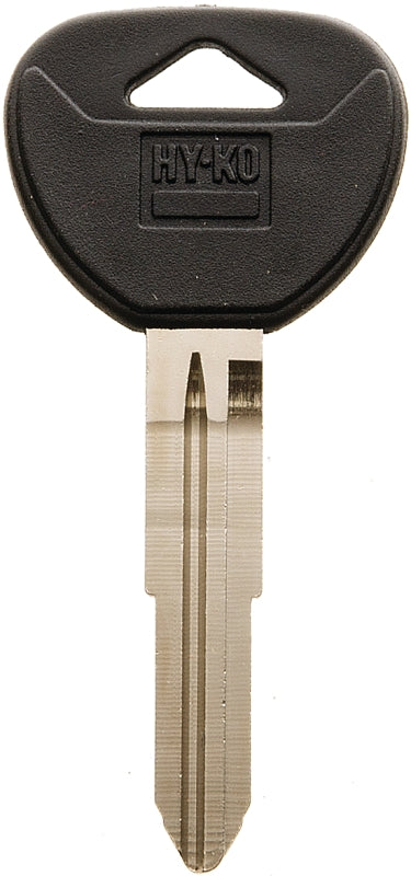 Hy-Ko 12005MIT4 Automotive Key Blank, Brass/Plastic, Nickel, For: Mitsubishi Vehicle Locks, MIT4 Key Number, Pack of 5